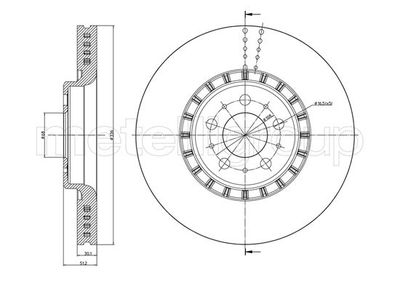 Brake Disc METELLI 23-0974C