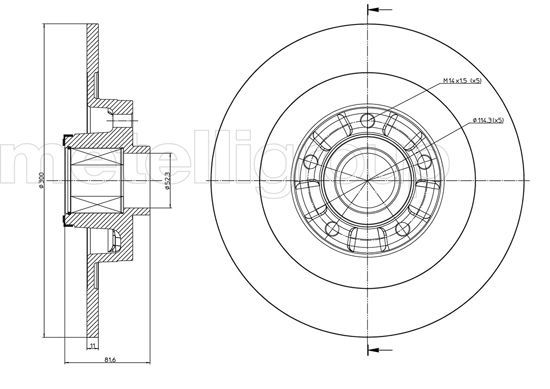 METELLI 23-0980 Brake Disc