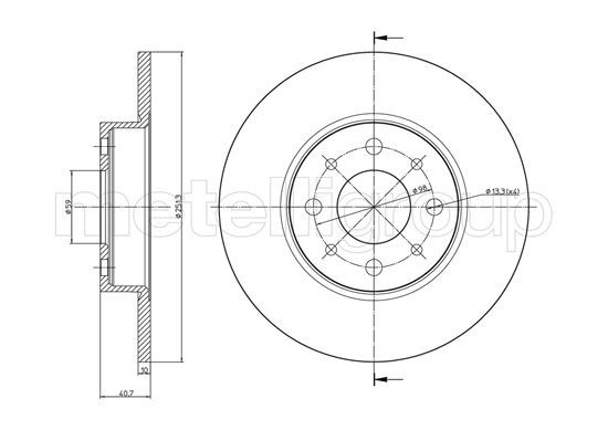 METELLI 23-0987C Brake Disc