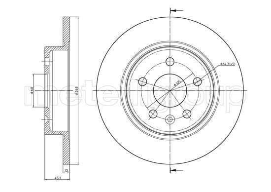 METELLI 23-1002C Brake Disc