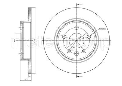 Brake Disc METELLI 23-1002C