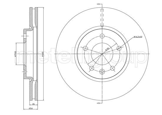 METELLI 23-1003C Brake Disc