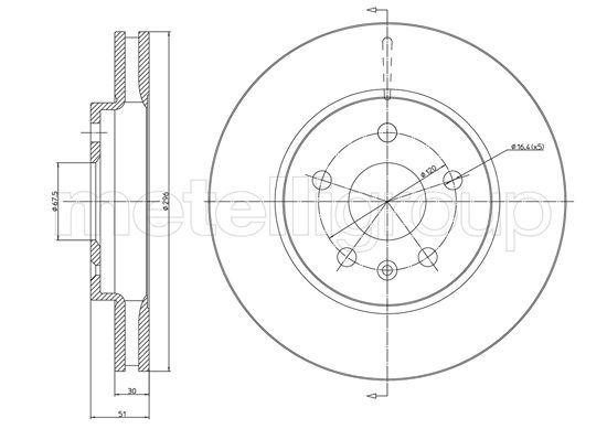 METELLI 23-1006C Brake Disc