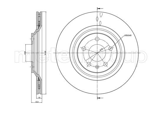METELLI 23-1020C Brake Disc