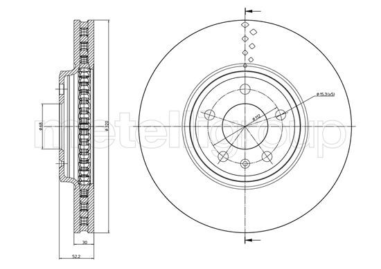 METELLI 23-1031C Brake Disc