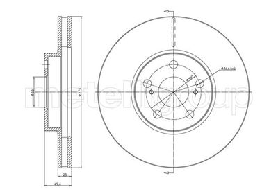 Brake Disc METELLI 23-1057C