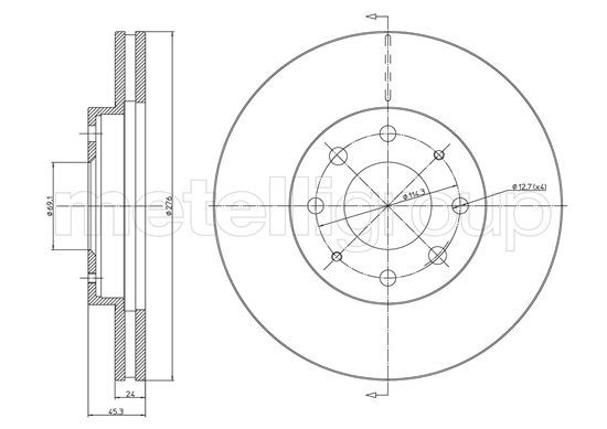 METELLI 23-1066C Brake Disc