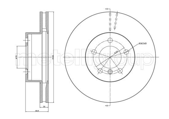 METELLI 23-1068C Brake Disc