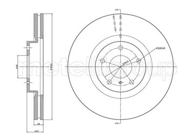 Brake Disc METELLI 23-1070C