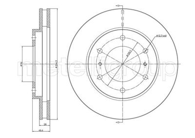 Brake Disc METELLI 23-1076C