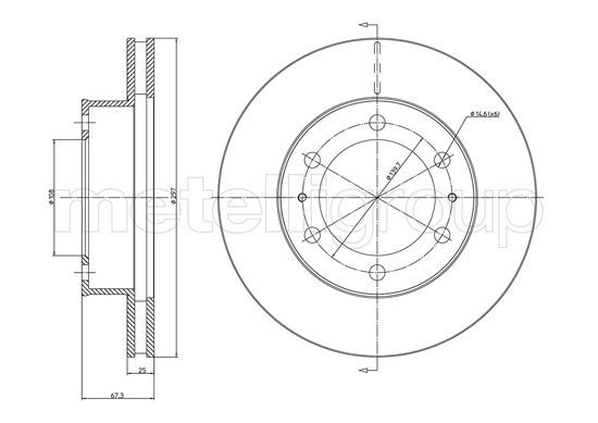METELLI 23-1077C Brake Disc