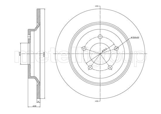 METELLI 23-1081C Brake Disc