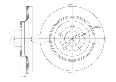 Brake Disc METELLI 23-1081C
