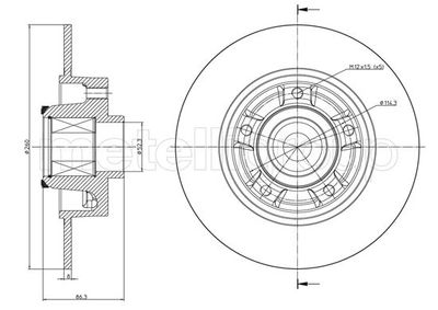 Brake Disc METELLI 23-1095