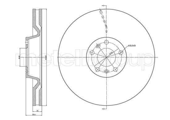 METELLI 23-1102C Brake Disc