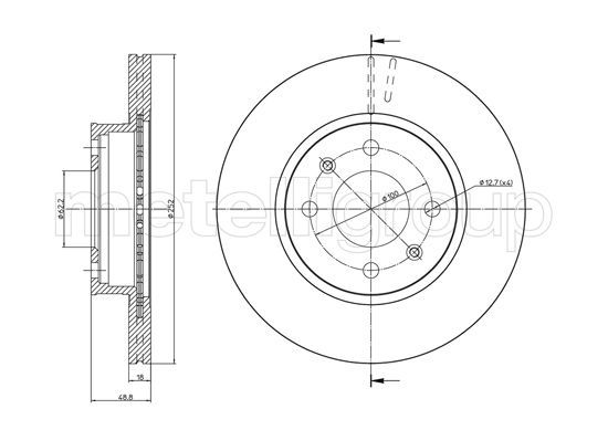 METELLI 23-1104 Brake Disc
