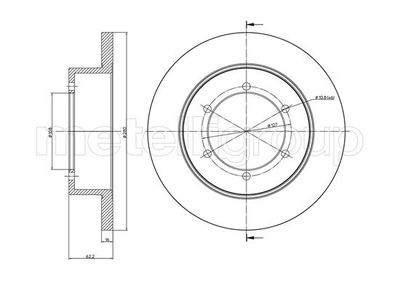 Brake Disc METELLI 23-1109C