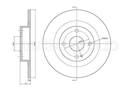 METELLI 23-1112 Brake Disc