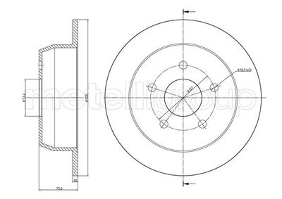 Brake Disc METELLI 23-1116C