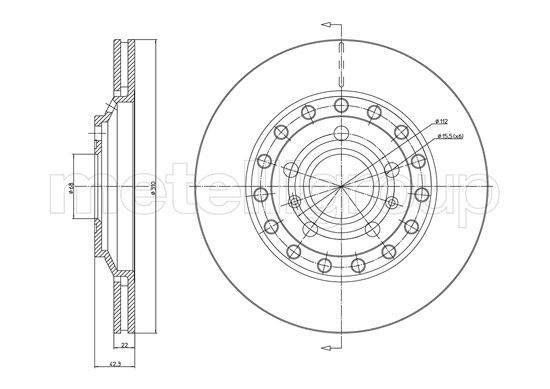 METELLI 23-1121C Brake Disc