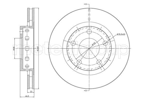 METELLI 23-1123C Brake Disc