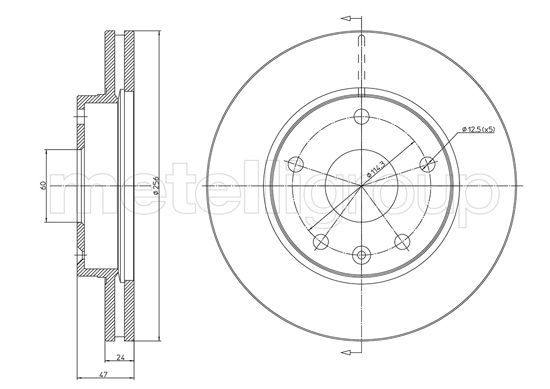 METELLI 23-1137 Brake Disc