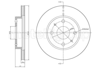 Brake Disc METELLI 23-1138C