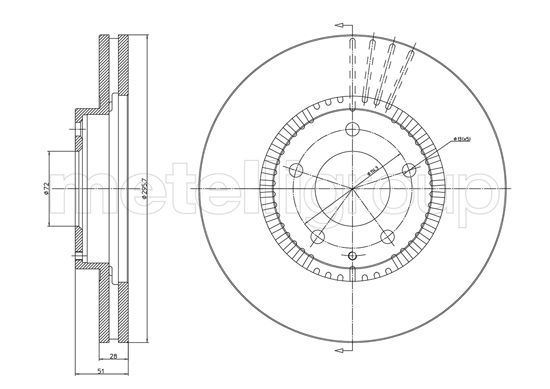 METELLI 23-1163C Brake Disc
