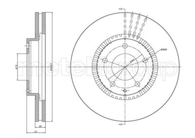 Brake Disc METELLI 23-1163C