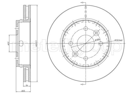 METELLI 23-1164C Brake Disc