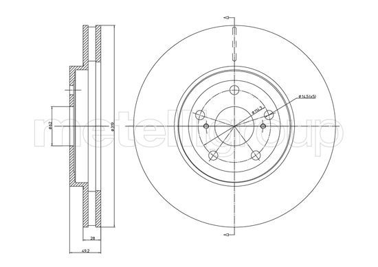 METELLI 23-1167C Brake Disc