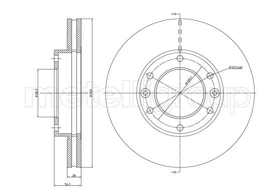 METELLI 23-1174C Brake Disc