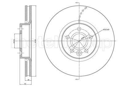 Brake Disc METELLI 23-1181C