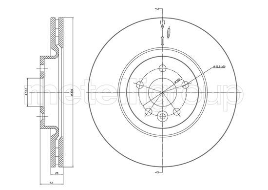 METELLI 23-1182C Brake Disc