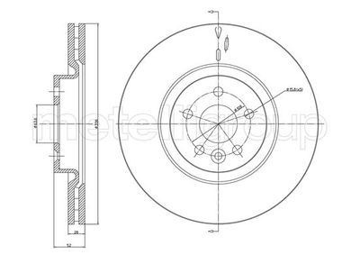 Brake Disc METELLI 23-1182C