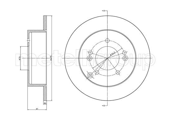 METELLI 23-1193C Brake Disc