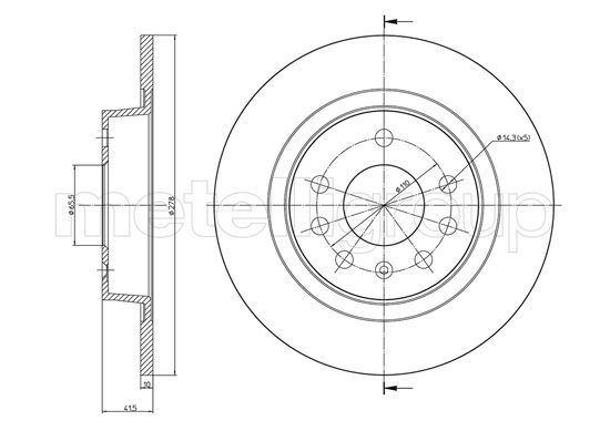 METELLI 23-1205C Brake Disc