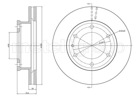 METELLI 23-1214 Brake Disc