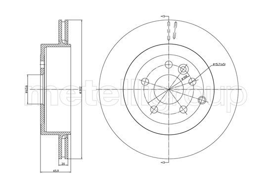 METELLI 23-1219C Brake Disc