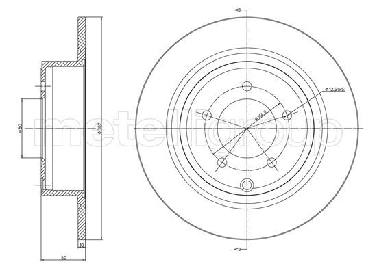 METELLI 23-1223C Brake Disc