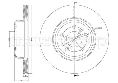 Brake Disc METELLI 23-1253C