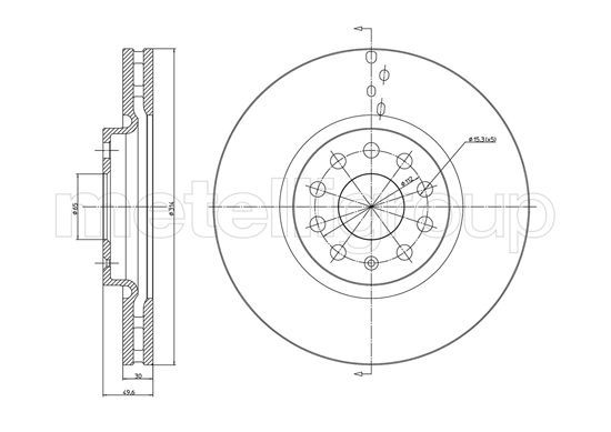 METELLI 23-1258C Brake Disc