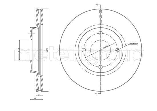 METELLI 23-1259C Brake Disc