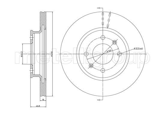 METELLI 23-1265C Brake Disc