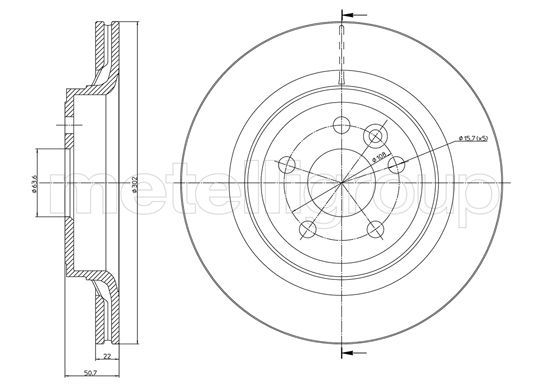 METELLI 23-1273C Brake Disc