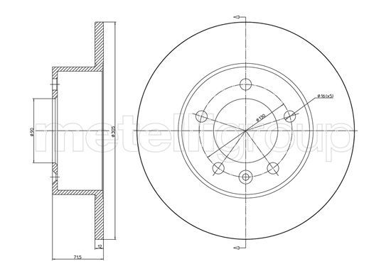 METELLI 23-1287C Brake Disc