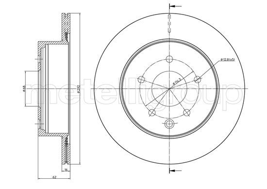 METELLI 23-1322C Brake Disc
