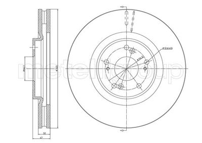 Brake Disc METELLI 23-1325C