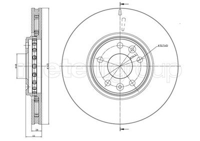 Brake Disc METELLI 23-1334C