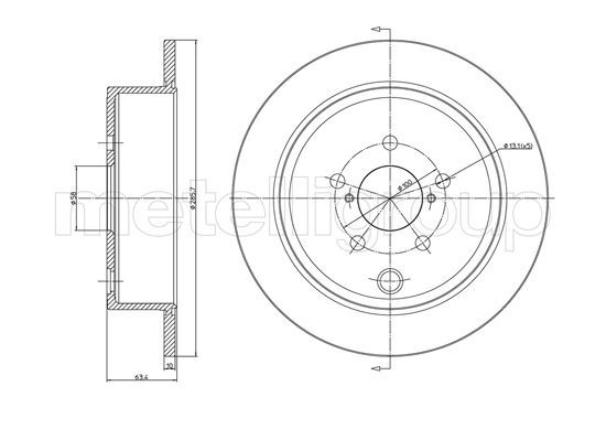 METELLI 23-1337C Brake Disc
